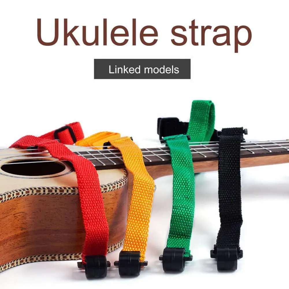 

4 шт Ремешок для укулеле износостойкий яркий цвет крепкий однотонный цвет для басов