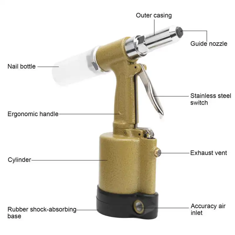 Пневматические заклепки портативные и компактные гидравлические