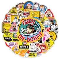 103050pcs baby on board stickers for laptop water bottle scrapbooking bicycle waterproof kids cartoon stickers decals packs