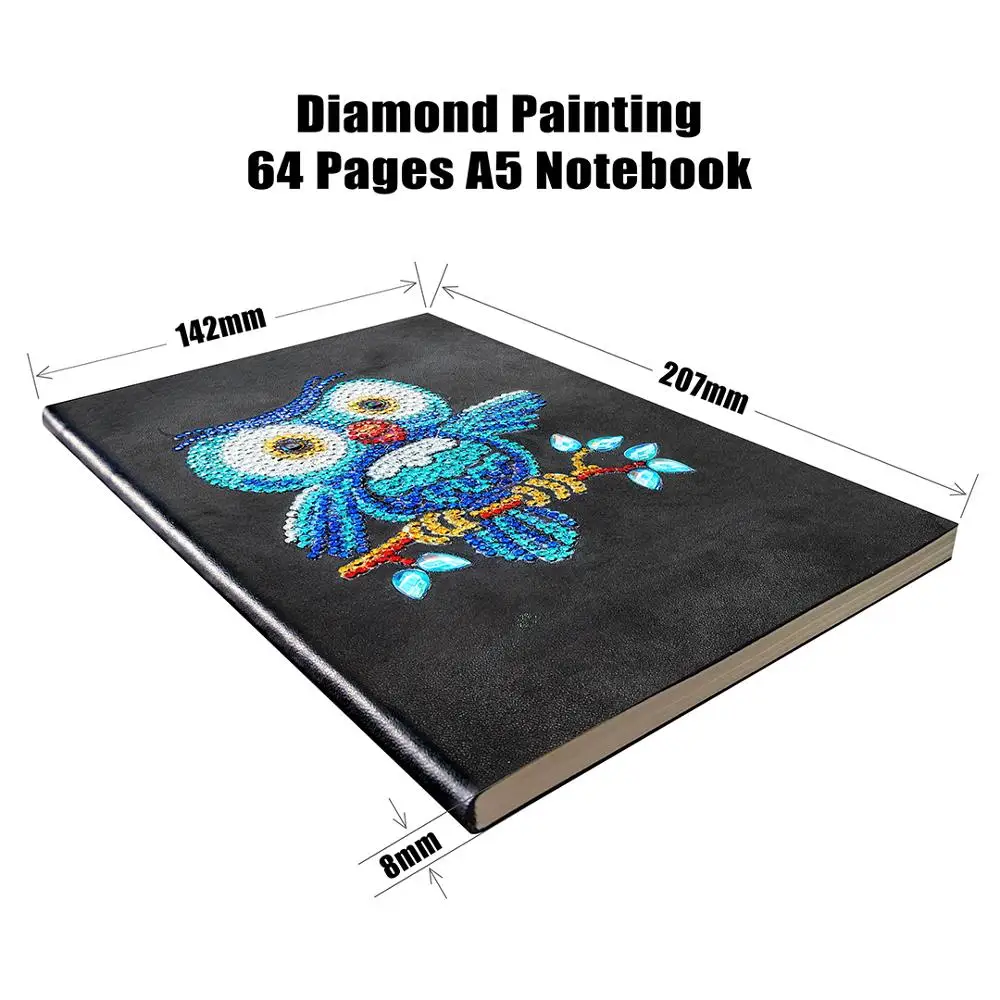 

Notebooks 5D DIY Diamond Painting Special Shape Diary Book Diamond Embroidery Cross Stitch Rhinestones Decor Gift
