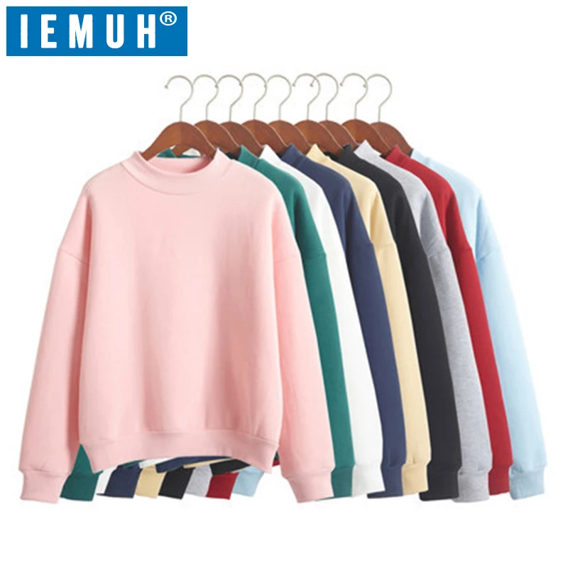 IEMUH Women Sweater Autumn Tops Fashion Casual Loose Pullovers O-Neck Women's Sexy 9 Colors Ladies 2019 | Женская одежда