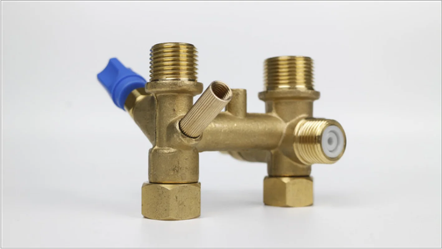 Двухходовой резьбовой клапан соединительный насоса латунный обратный сменный