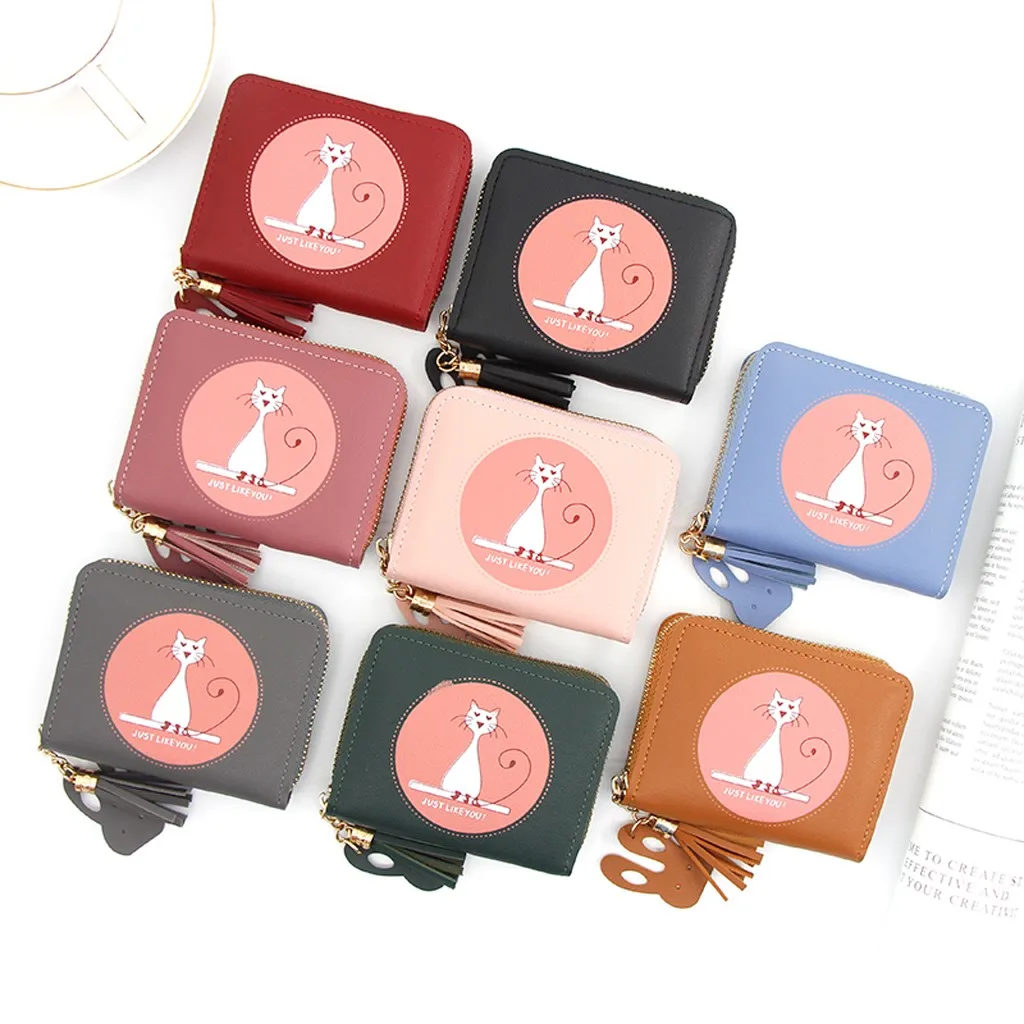 Женский кошелек маленький розовый женский уличный модный трендовый однотонный