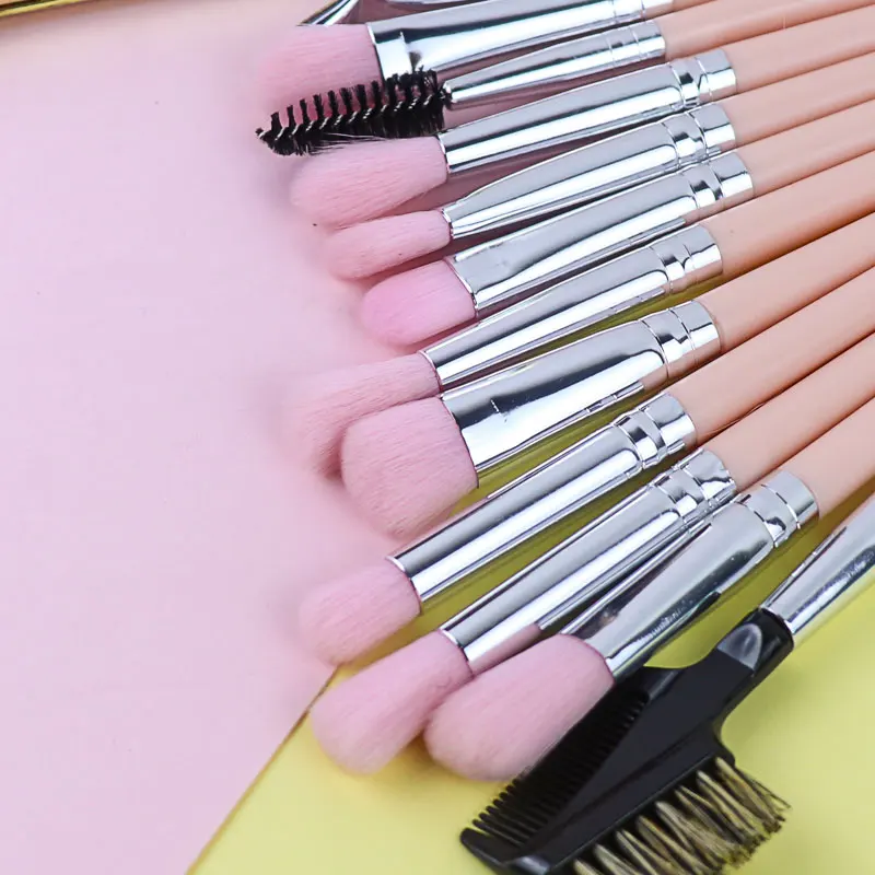 Dighealth 12 шт. женский набор кистей для макияжа Тени век Косметическая пудра румяна