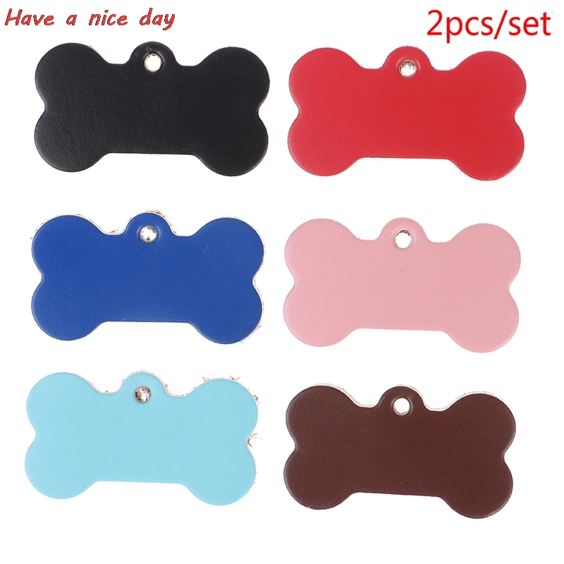 

Идентификационная бирка для домашних животных из натуральной кожи, ошейники для собак и кошек, идентификационные бирки против потери