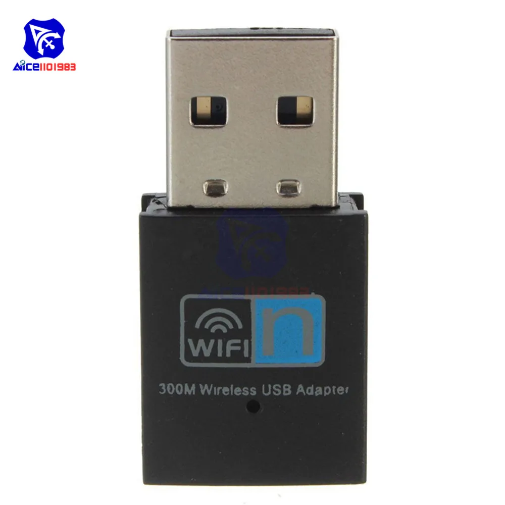 Беспроводной мини USB Wi-Fi адаптер 300 b/g/n 802 11 Мбит/с | Электронные компоненты и
