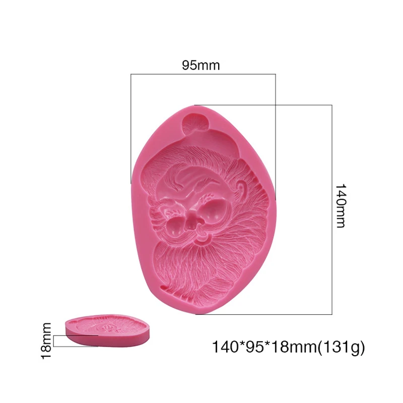 Рождественские инструменты для приготовления пищи в виде Санты силиконовая