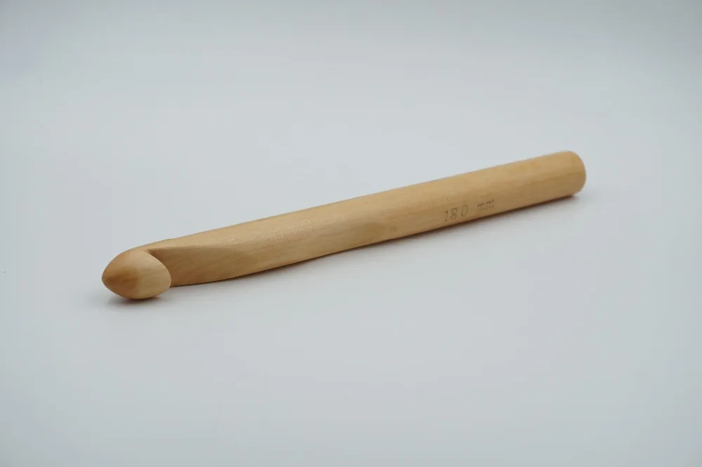 1 шт 18 мм карбонизированный бамбуковый вязальный крючок спицы для вязания ручные