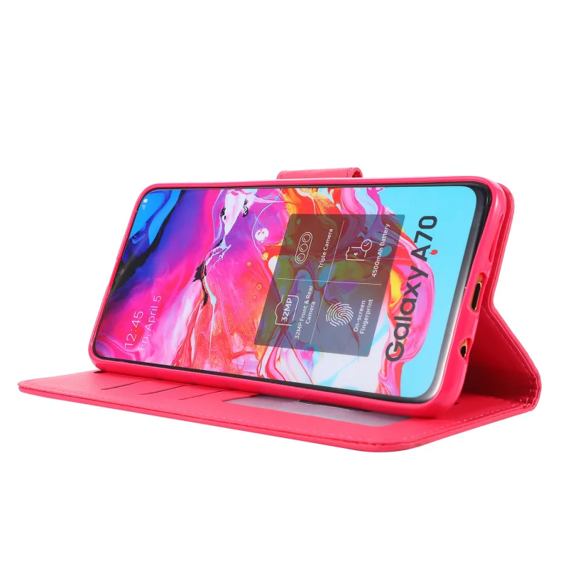 Чехол с рисунком котенка для Samsung Galaxy A70 A50 A40 A30 A20 A10 Магнитный Флип-бумажник A20E A750 A6