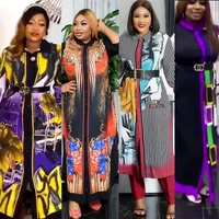 spring and autumn african women long sleeve printing plus size long dress african dresses for women maxi dress african clothes