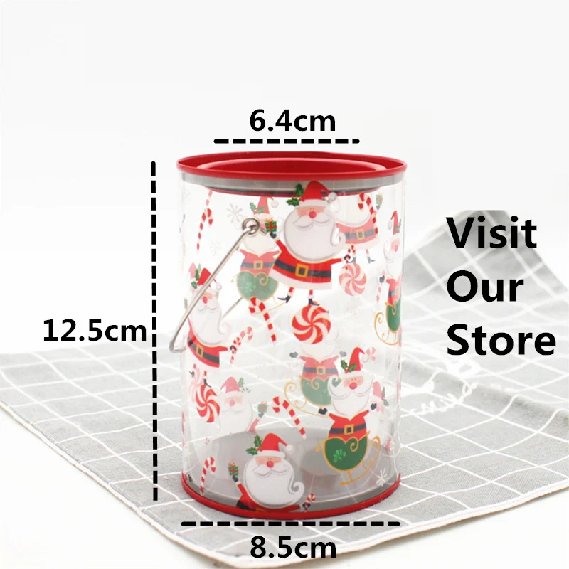 Santa 8.5x12.5cm LBSISI жизнь Счастливого Рождества Подарочная коробка ручная бутылка ребенок для конфет и печенья день рождения детей подарочная упаковка коробка - Цвет: Santa 8.5x12.5cm