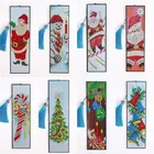 Алмазная вышивка 5D, Закладка с кристаллами особой формы, книжка с кисточкой знаков для самостоятельной сборки, рождественские и новогодние подарки