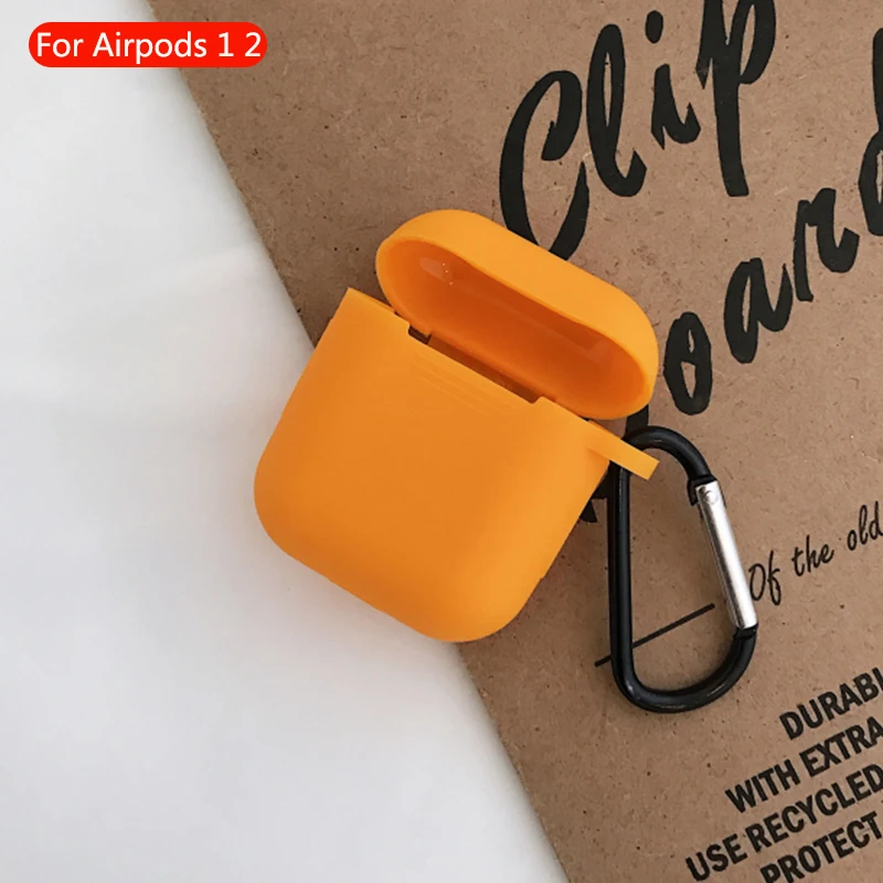 680 Беспроводной чехол для гарнитуры Bluetooth, прозрачный чехол для Apple Airpods 2, мягкий силиконовый кожаный защитный чехол для наушников Airpod, аксессуары - Цвет: 680