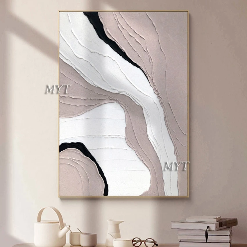 Новейший нож ручной работы текстурированная Толстая картина маслом на стену