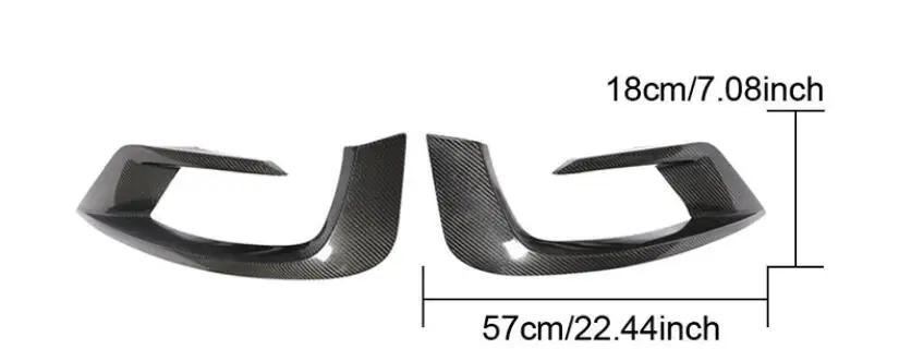 Автомобильный передний бампер из углеродного волокна спойлер разветвители