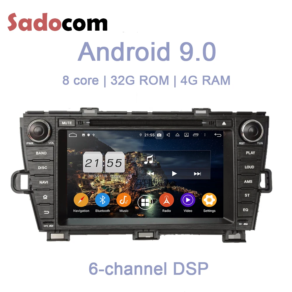 DSP Android 9 0 32G + 4 Гб ОЗУ 8 ядер левый и правый автомобильный dvd плеер Wifi автомобильное
