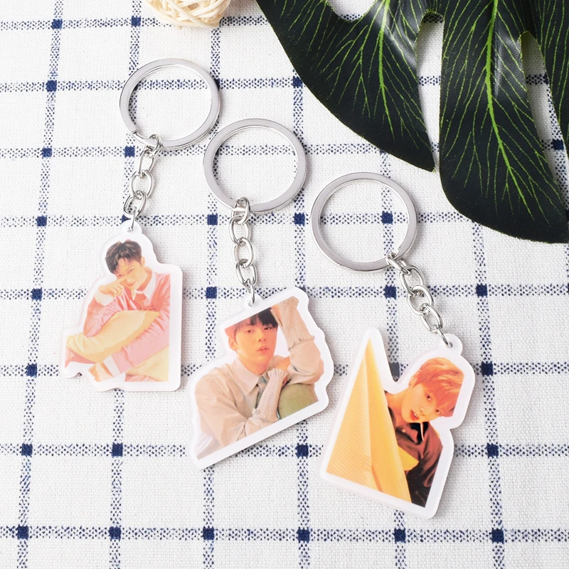 KPOP WANNA ONE Key Chain 0 + 1 = я обещаю вам брелок Kang Daniel LAI KUAN LIN | Украшения и аксессуары