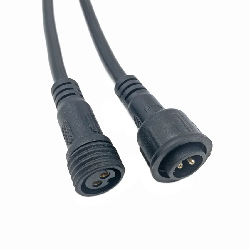 5 шт. гнездо + штекер 2-контактный/4-контактный IP68 Водонепроницаемый черный цвет