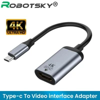 usb type c to mini dp vga gigabit rj45 adapter cable 4k 60hz usb 3 1 type c to hdmi compatible converter audio cable for macbook