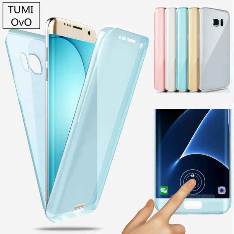 Чехол из мягкого ТПУ с полным покрытием 360 градусов для Samsung Galaxy A3 A5 A7 J3 J5 J7 2016 2017 Prime