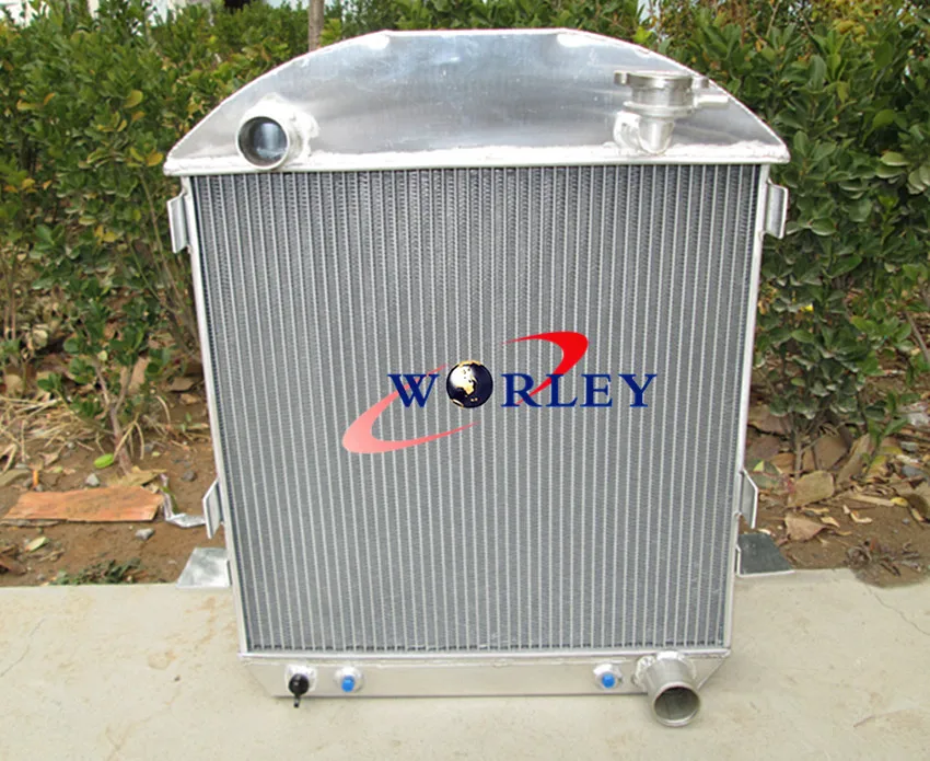 3 ряда Алюминий радиатора для FORD CHEV двигатель Chevy МОДЕЛЬ с Т-образным