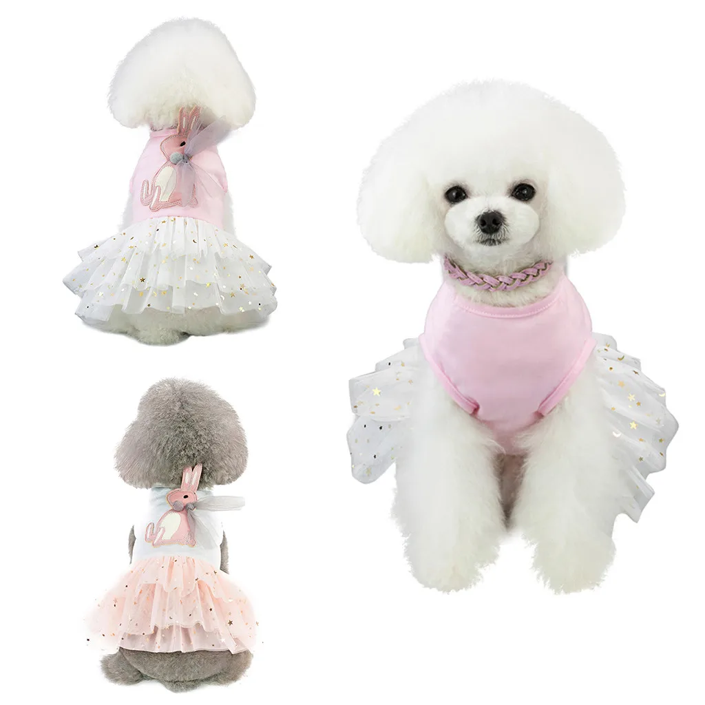 Креативное милое платье для собаки юбка маленькой модели одежда щенка платья