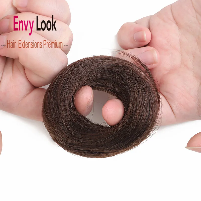 Накладка из 100% человеческих волос Envy Look ПРИШИТАЯ в пучок волосы с одним сильным