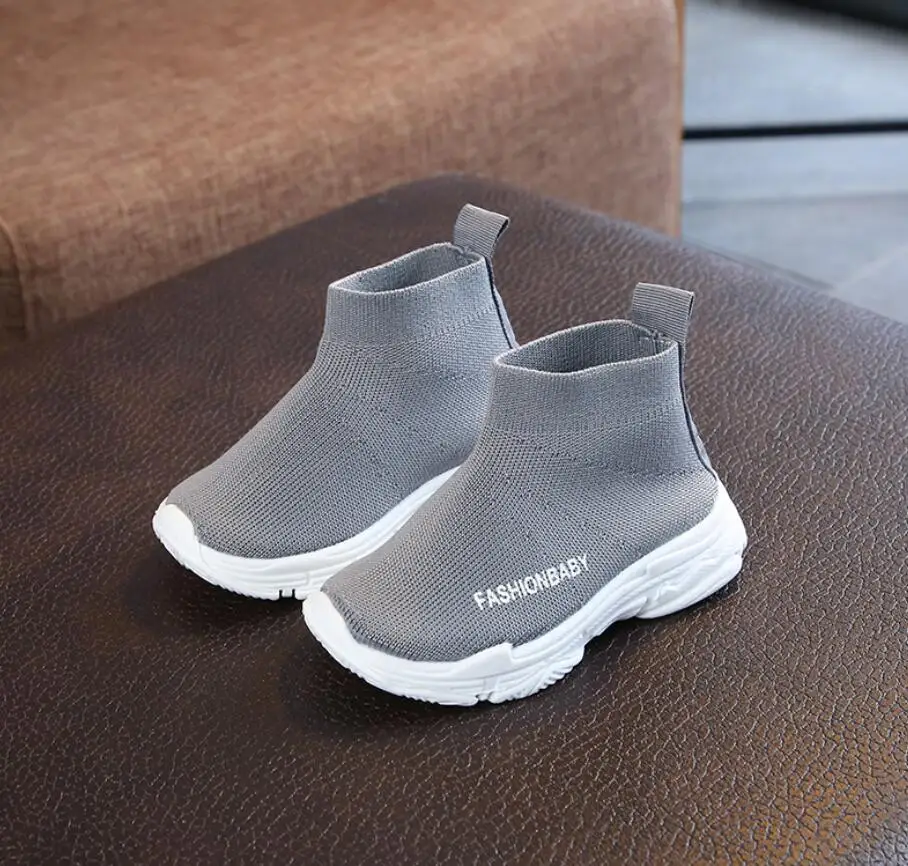 Children casual shoes 2020 male female sneaker child high elastic foot wrapping snow boots kids knitted socks baby |