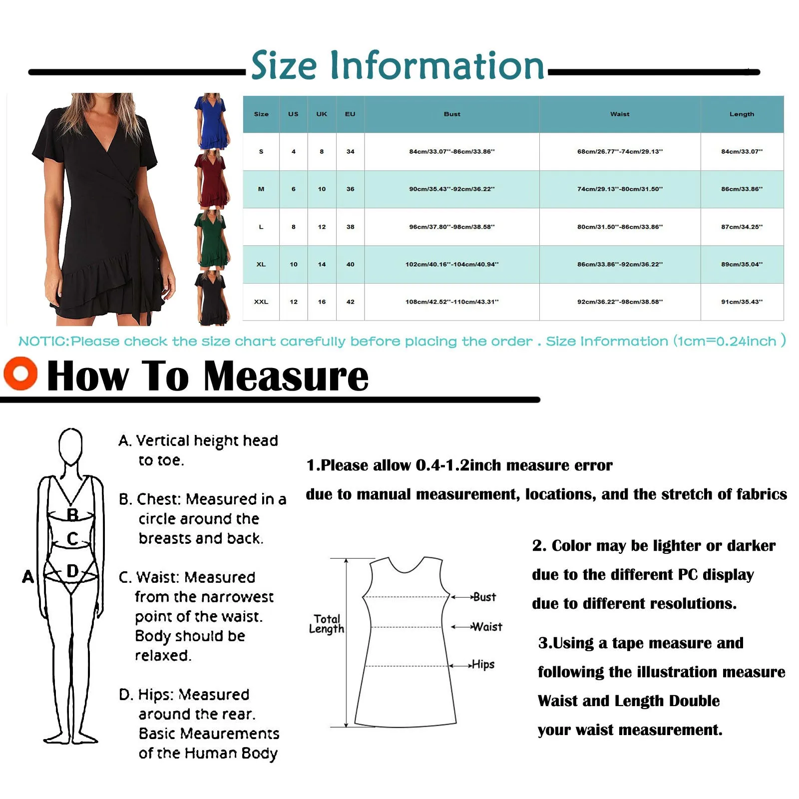 

Fashion Women Short Sleeve Wrap Boho Solid Color Mini Dress Ladies Summer Dress 2021 Holiday Party Sundress Female Vestidos