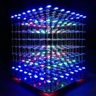 iCubeSmart 3D привела кубичного 8x8x8 DIY Kit подростков обучения в проекте пайки комплект Diy Электронные Наборы с 3D программное обеспечение для редактирования