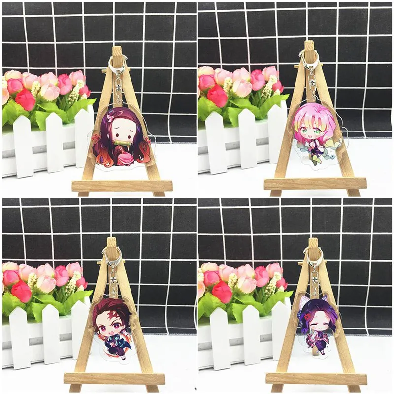 Аниме Demon Slayer Kimetsu no Yaiba брелок Kamado Tanjirou Nezuko Agatsuma Zenitsu Rengoku Kyoujurou милое забавное