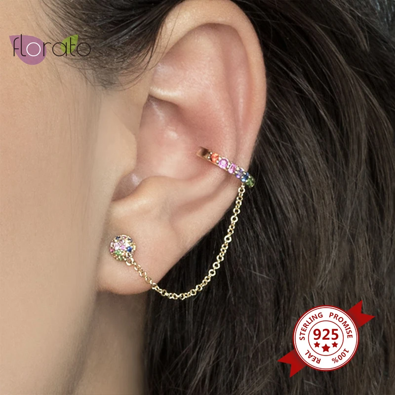 

1PC Bohemian No Piercing Crystal Ear Cuff Earrings For Women Stackable Tassel Clip Earrings Girl Trendy Earrings Jewelry Bijoux