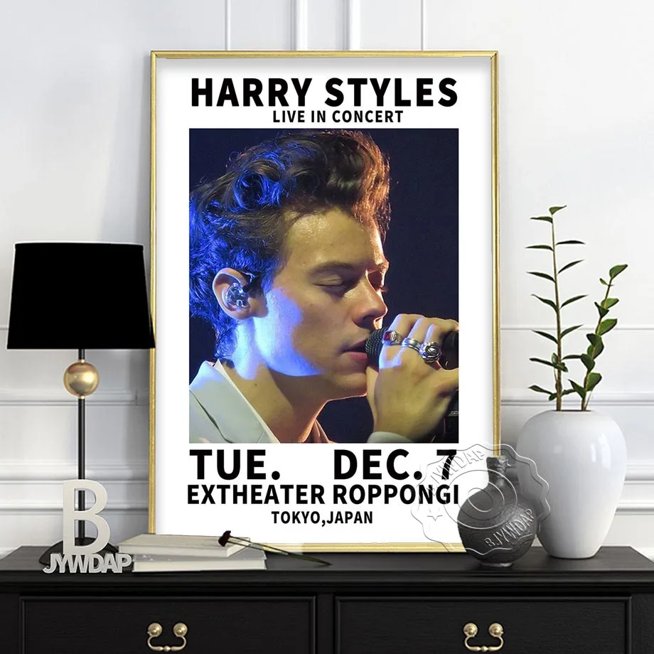

British Singer Harry Style World Tour Live Posters Wall Art Decor Picture Modern Canvas Painting Living Room Home Decoration
