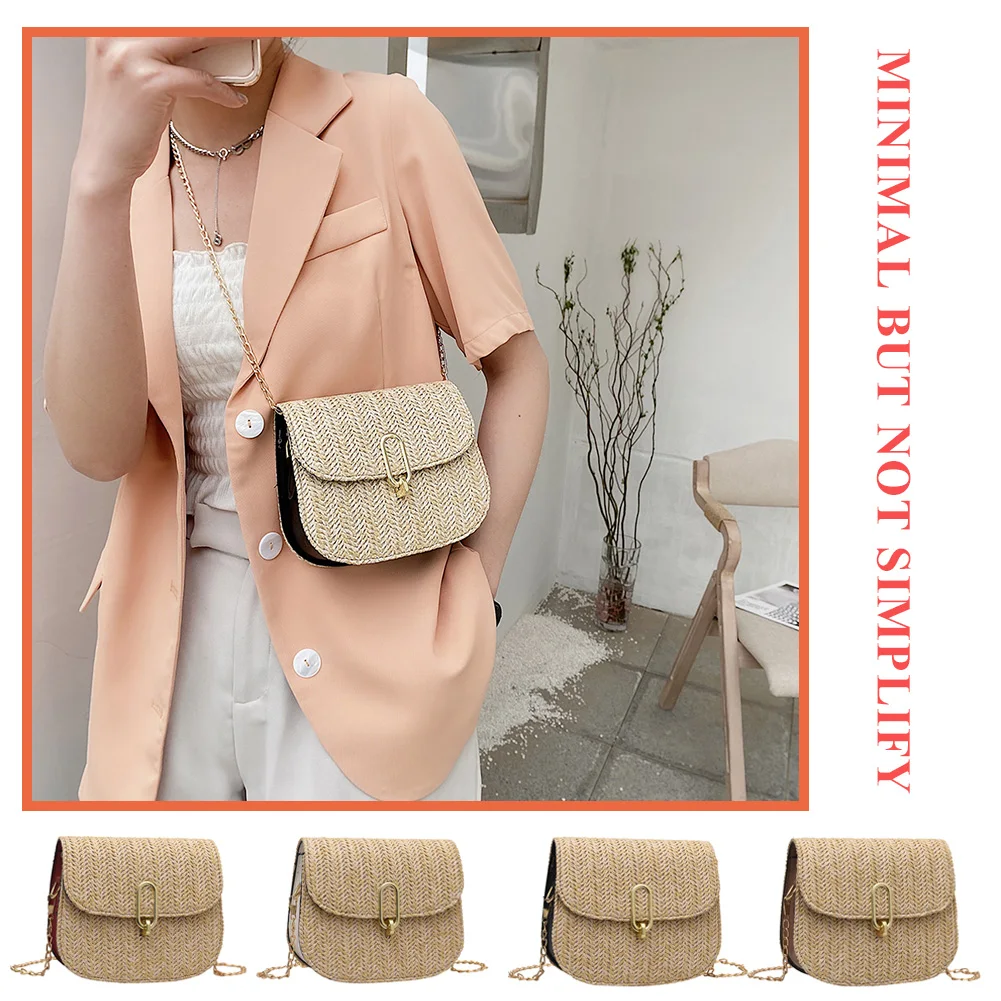 

Ladies Bags Small PU Leather Woven Patchwork Shoulder Bags for Women Zipper Handbag Female Travel Top-Handle Handbags