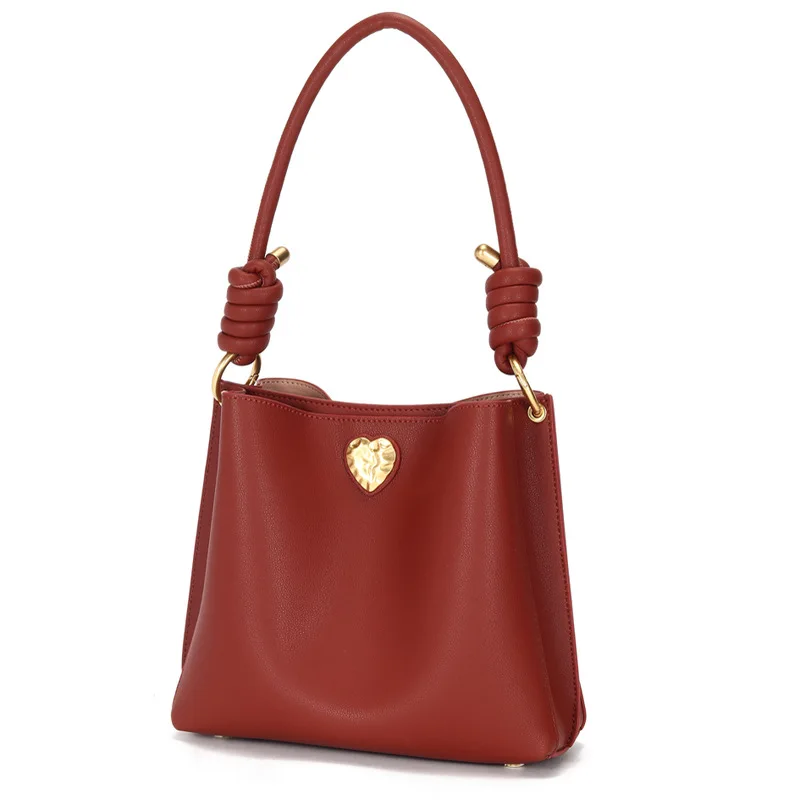 

LIKETHIS Genuine Leather Handbag Luxury Designer Bucket Bag for Women High Quality Retro Crossbody Bags 2021 Bolsa Feminina Luxo