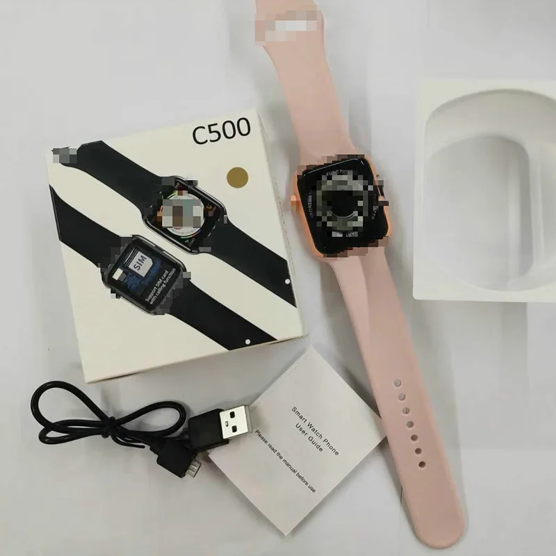 

Men's Watch Wristwatch Women's Watches Sports Watch Smartwatch 2020 Smart Bracelet Sleep Monitor C500 Smart Watch With SIM Card