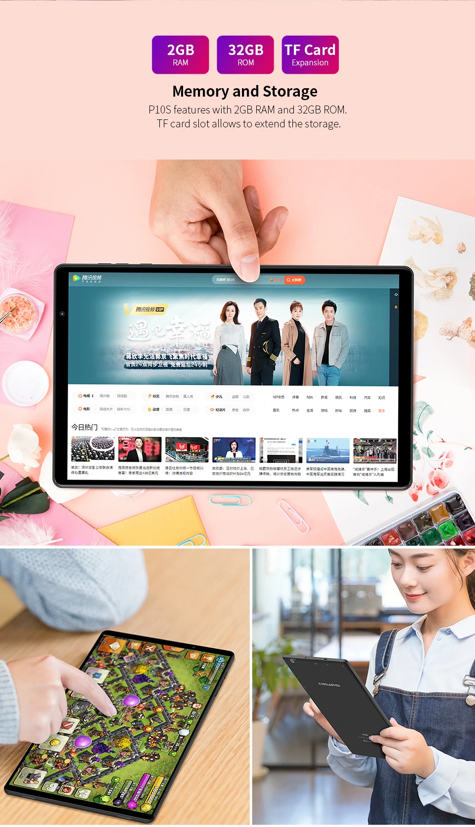 Teclast P10S, 4G, планшет с функцией вызова, Android 9,0, SC9863A, четыре ядра, A55, 10,1 дюймов, 2 Гб ОЗУ, 32 Гб ПЗУ, двойная камера, gps, Wi-Fi, планшеты, ПК, 6000 мА/ч