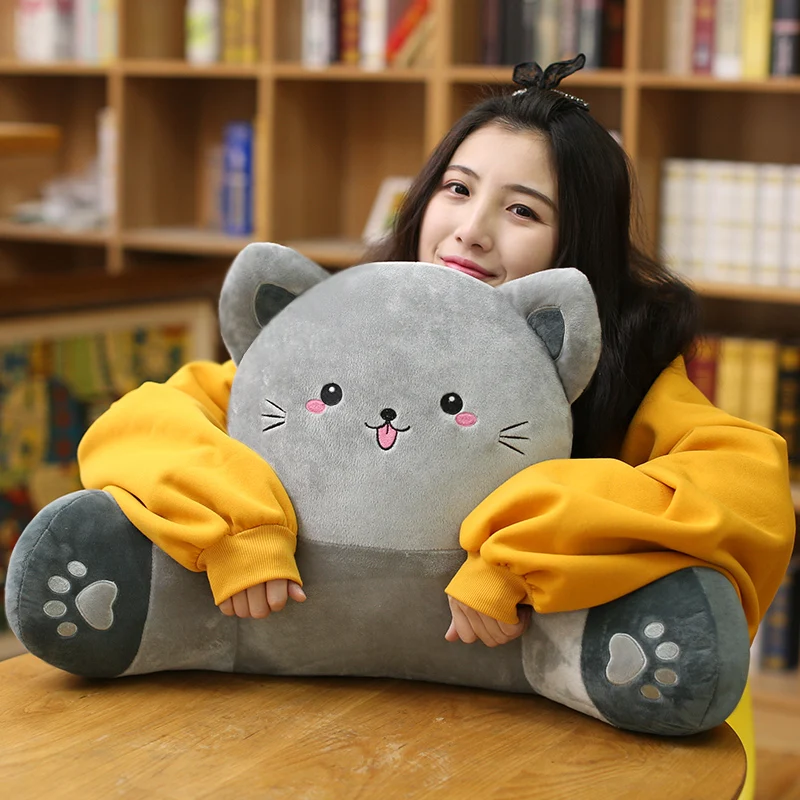 Подушка в виде кошки подушка на талию домашний декор офисный диван для студентов