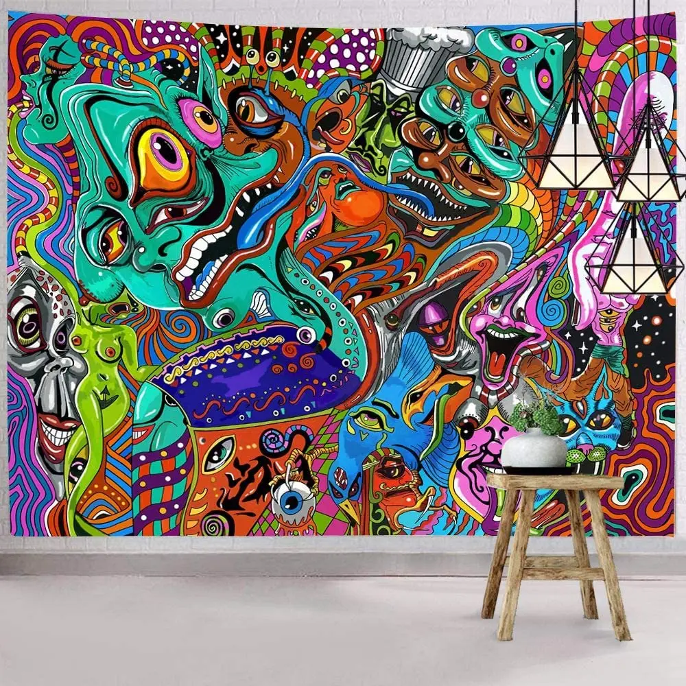Мексиканская абстрактная картина маслом настенный гобелен украшение для