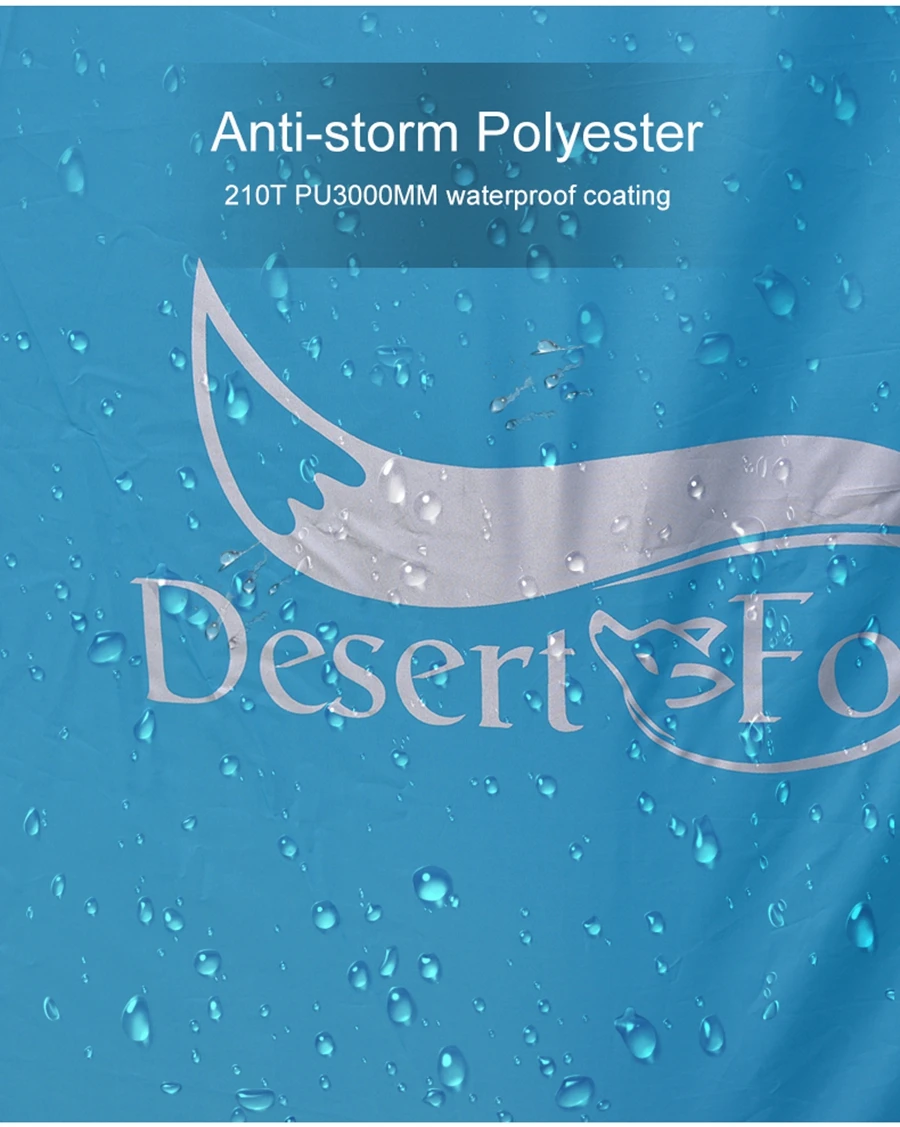 Desert&Fox туристическая палатка, легкая палатка для 1-3 человек, двухслойная Водонепроницаемая Портативная Алюминиевая палатка для путешествий