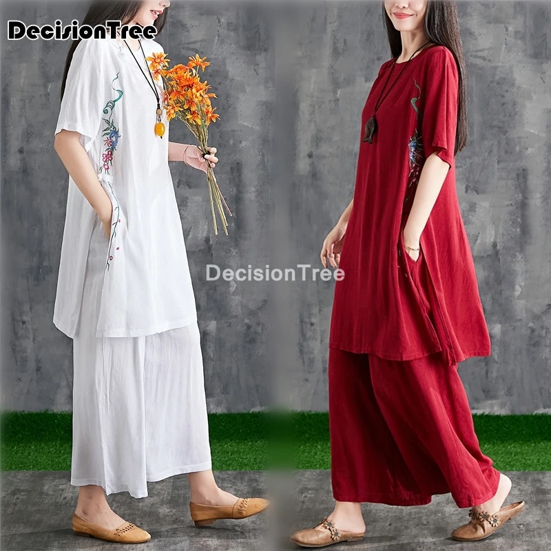 

2021 Вьетнам aodai платье для женщин традиционная одежда aodai набор цветочный принт халат и брюки костюм женский китайский комплект
