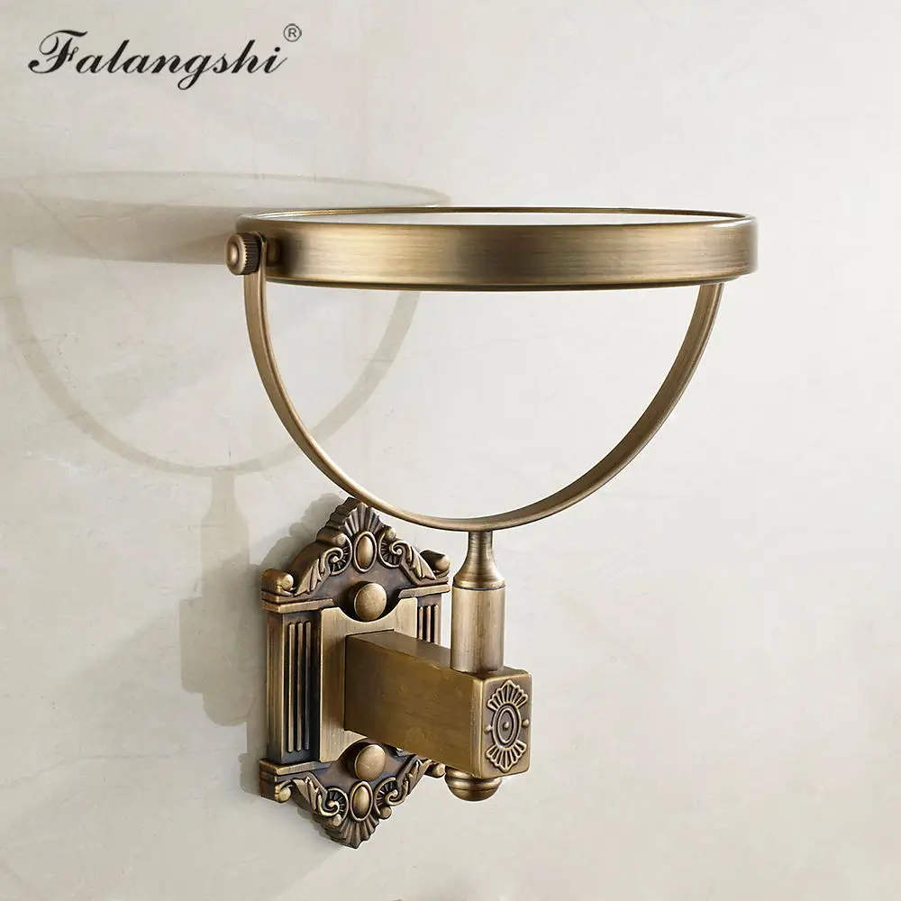 Настенное зеркало для ванной комнаты античное бронзовое макияжа в евро стиле