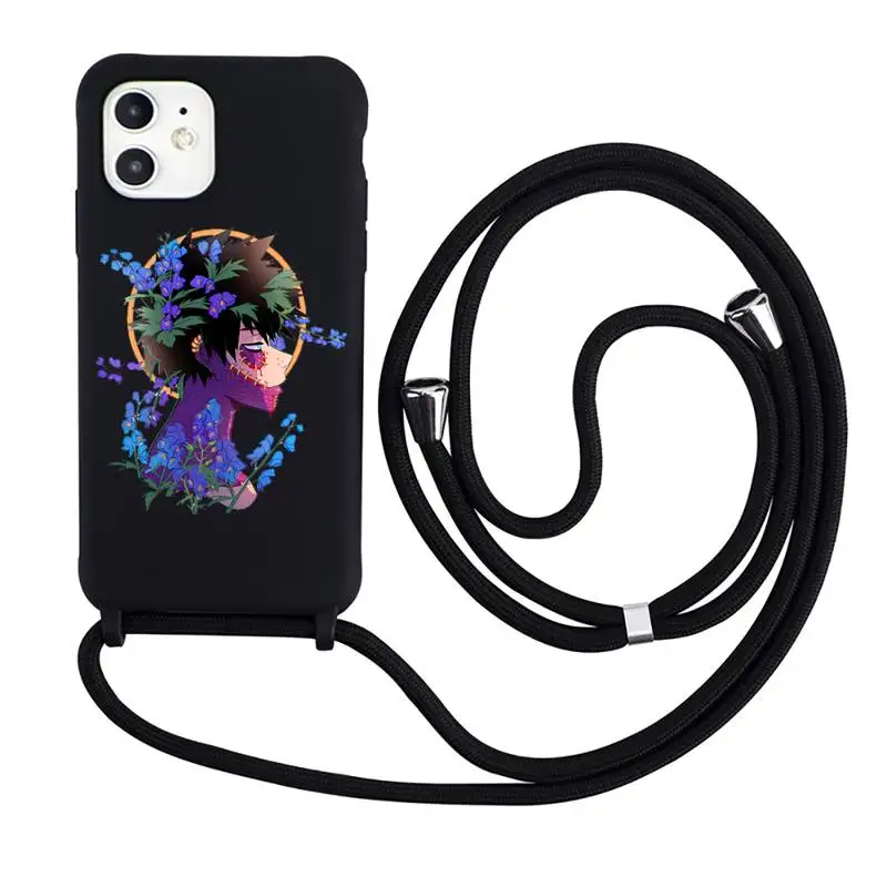 

my hero academia Phone Case Necklace Lanyard for iPhone 12 11 8 7 se 2020 mini pro X XS XR MAX Plus