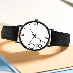 Fashion Women Leather Casual Watch Luxury Analog Quartz Crystal Wristwatch Fashion Casual Female Wristwatch Luxury 2020 Dress