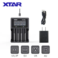 XTAR 18650 Charger VC4SL QC3 0 Type CUSB Charger Display Charging Li-ion Rechargeable Battery 20700 18650 21700 Battery Charger