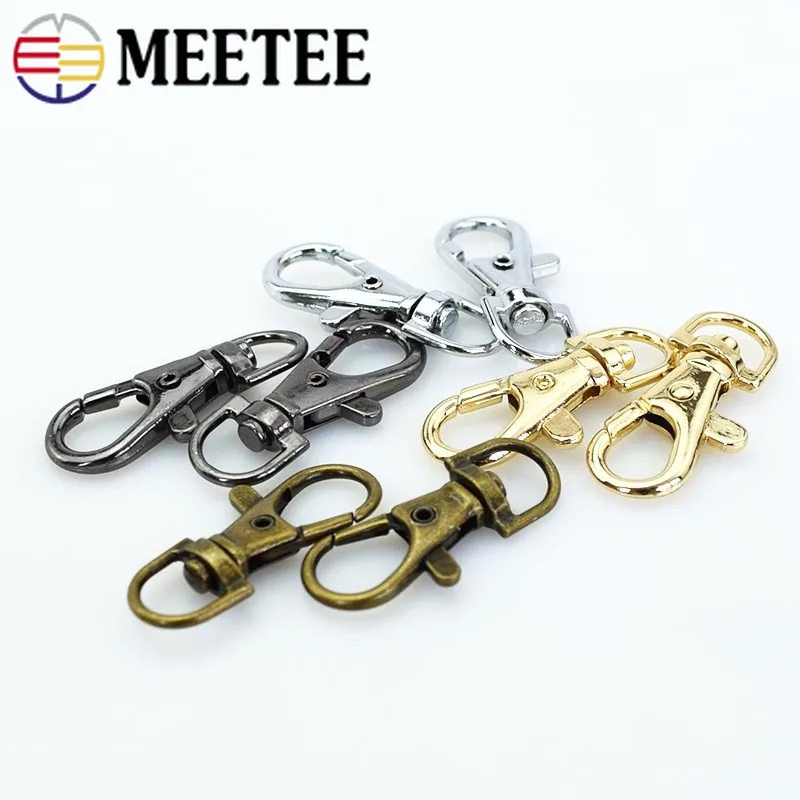 Meetee 20/50/100 шт. 10 мм металлический поворотный триггер Омаров застежки зажим