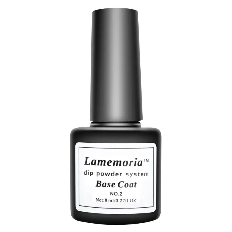 Base Coat Погружающаяся Порошковая голографическая пыль украшения для дизайна ногтей без лампы вылеченная 10 г все для маникюра ногтей блестящая пудра - Цвет: Base Coat