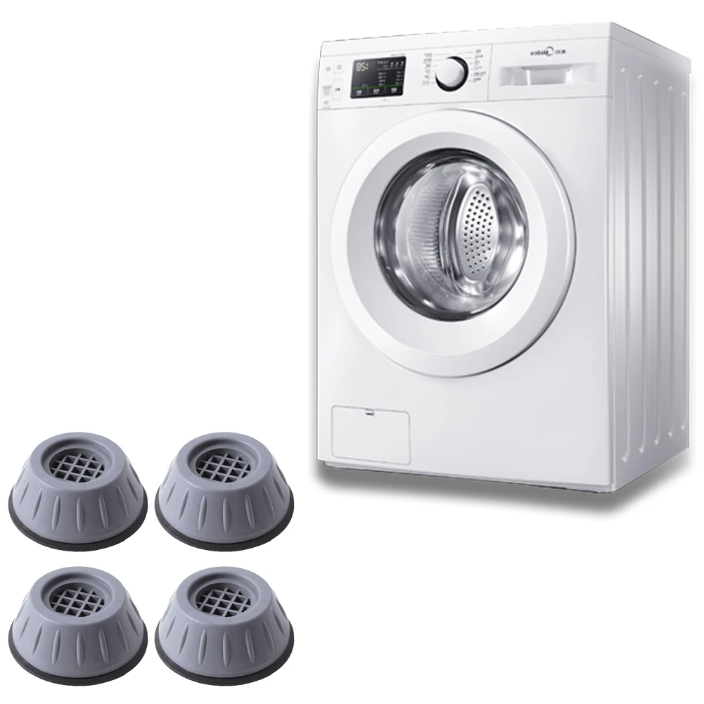

4Pcs Universal Anti-Vibration Feet Pads Washing Machine Rubber Mat Anti-Vibration Pad Dryer Refrigerator Base Fixed Non-Slip Pad