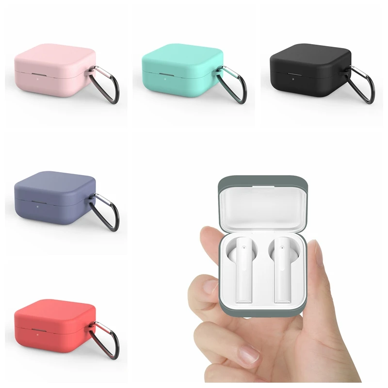 Силиконовый защитный чехол для наушников Xiaomi Air 2 SE Bluetooth наушники Boxs Mi Air2 с