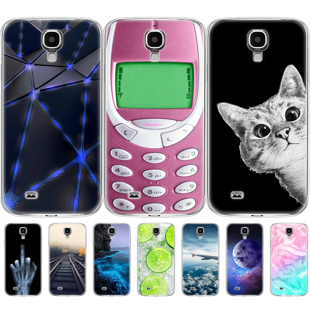 Силиконовый мягкий чехол для Samsung Galaxy S4 i9500 из ТПУ телефона защитный S 4|Бамперы| |